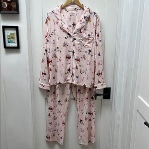 NWT Kate Spade Pink Patterned Pajama Set